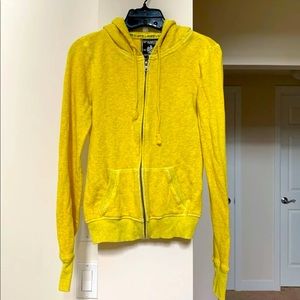 Vs pink yellow zip up sweatshirt women’s Xsmall